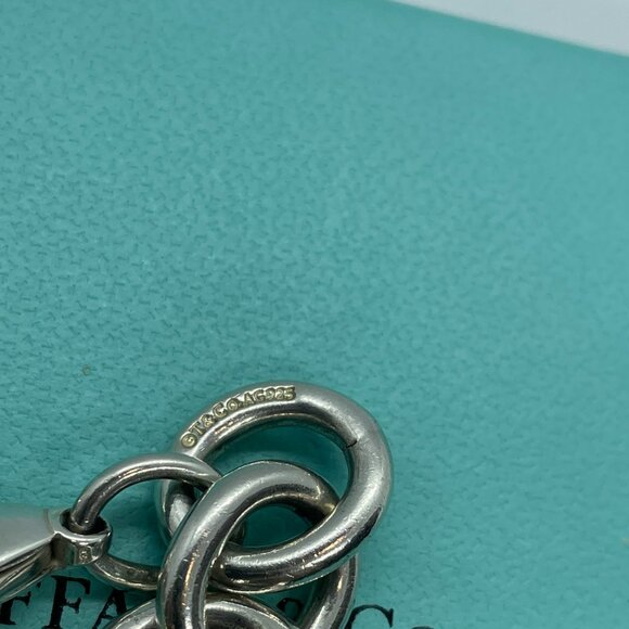 Tiffany & Co Authentic Chunky Large Link Rubedo Silver Infinity Bracelet 7.5" - Picture 4 of 14